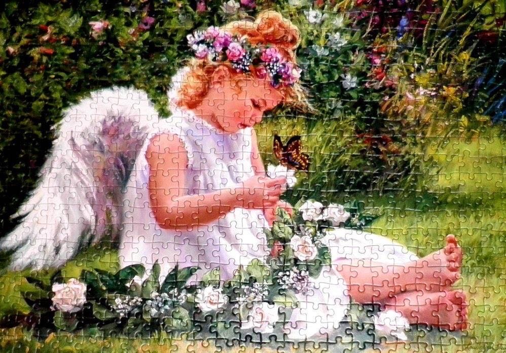 Garden Angel 🟦 - Castorland puzzle collectible [Barcode 5904438051991] - Main Image 3