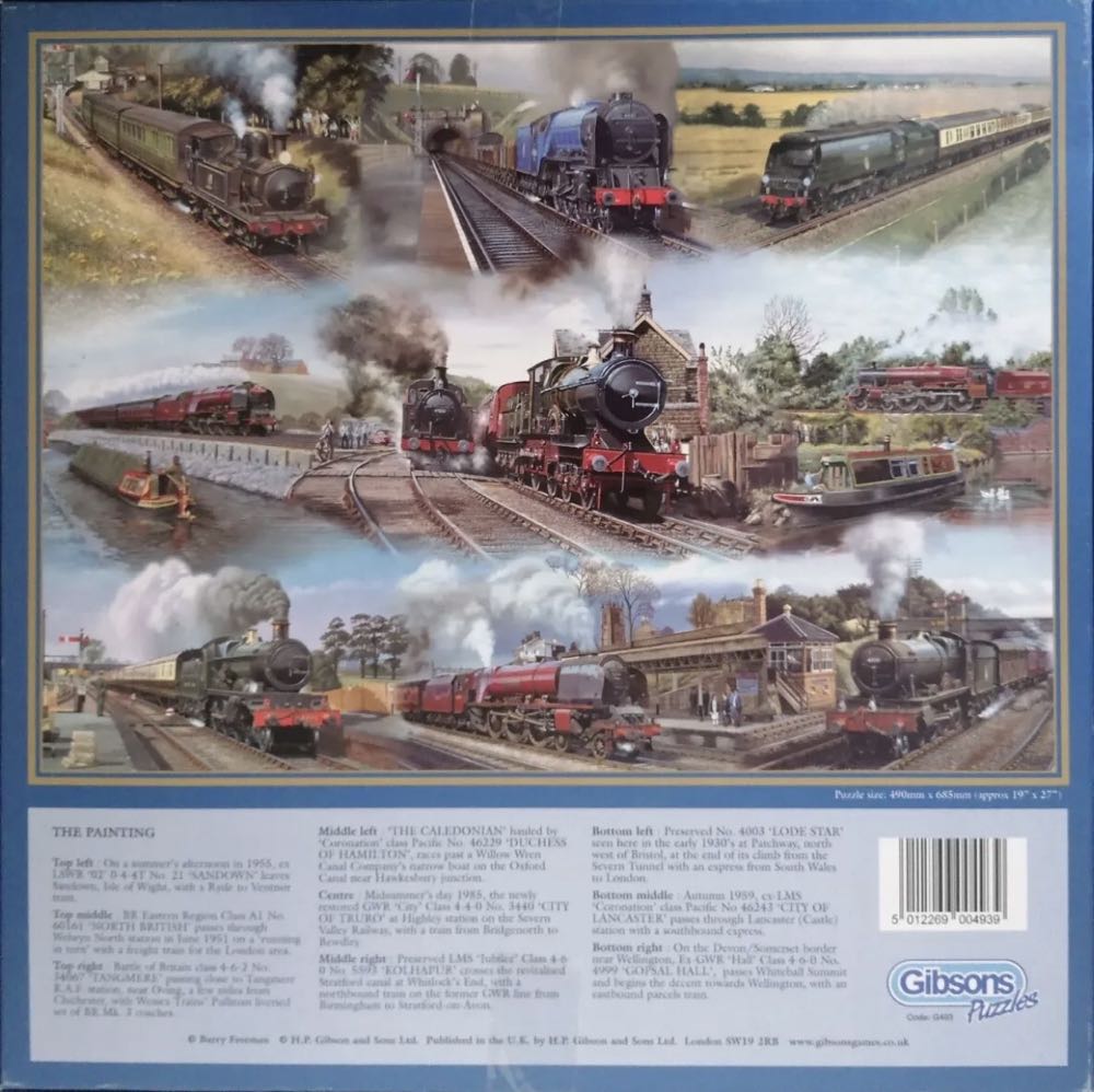 Memories Of Steam - Gibsons puzzle collectible [Barcode 5012269004939] - Main Image 4