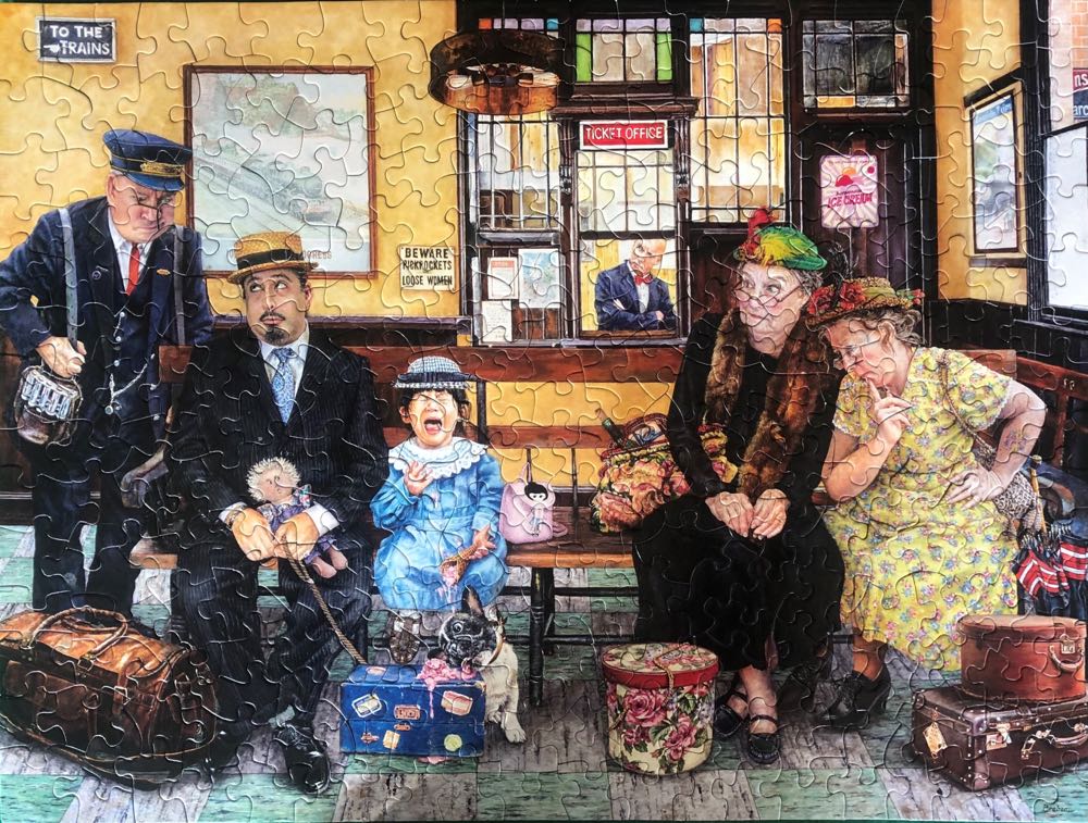 The Critics 🟦 - SunsOut puzzle collectible [Barcode 796780445581] - Main Image 3