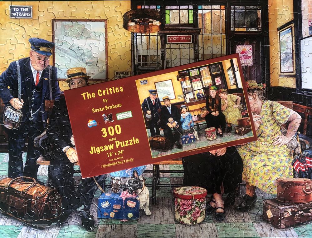 The Critics 🟦 - SunsOut puzzle collectible [Barcode 796780445581] - Main Image 4