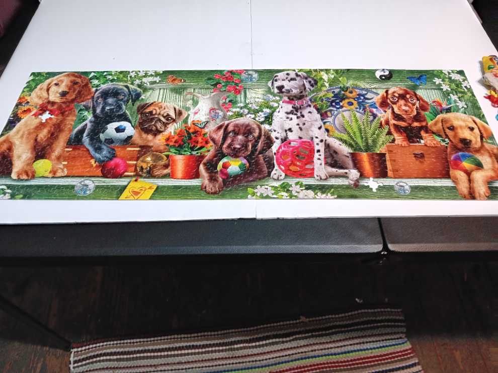 Puppies -  Ceaco puzzle collectible [Barcode 021081290180] - Main Image 2