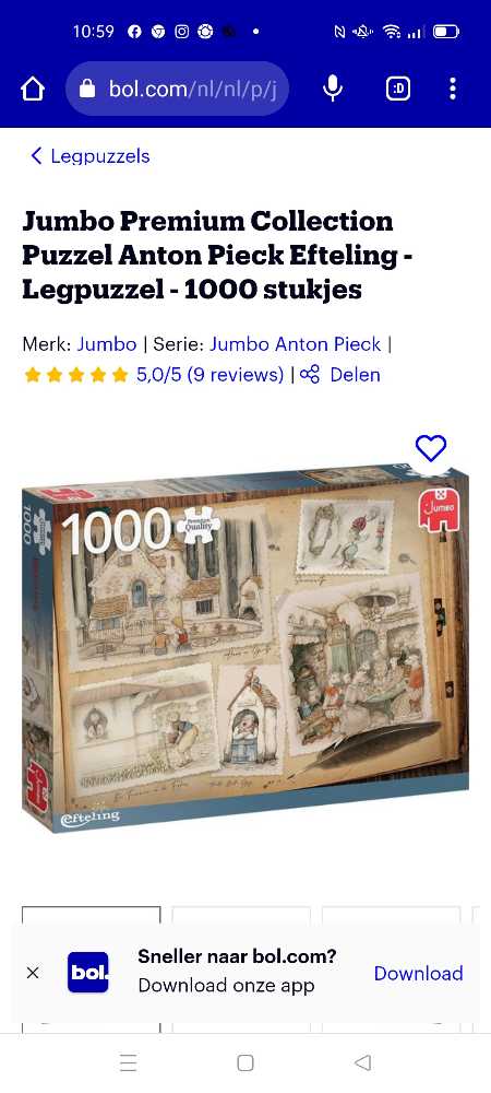 Anton Pieck Efteling  - Jumbo puzzle collectible - Main Image 2