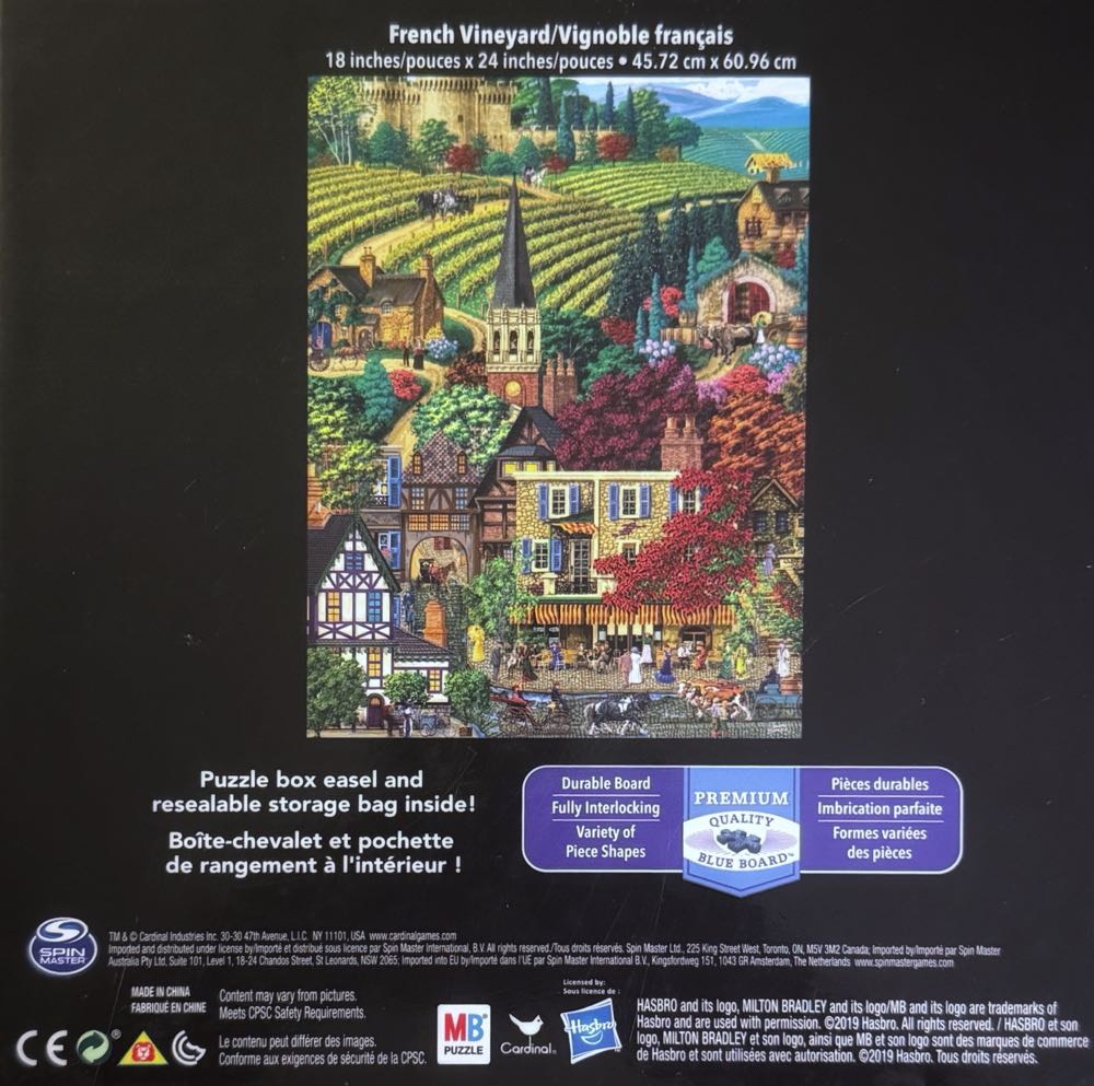 French Vineyard  - Milton Bradley puzzle collectible [Barcode 778988573716] - Main Image 3