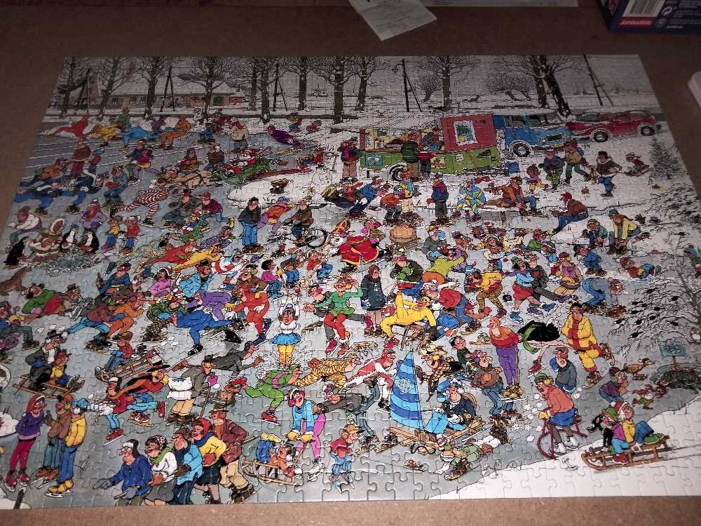 Op Glad Ijs | Elfstedentocht (Niet) - Jumbo puzzle collectible [Barcode 8710126820247] - Main Image 2