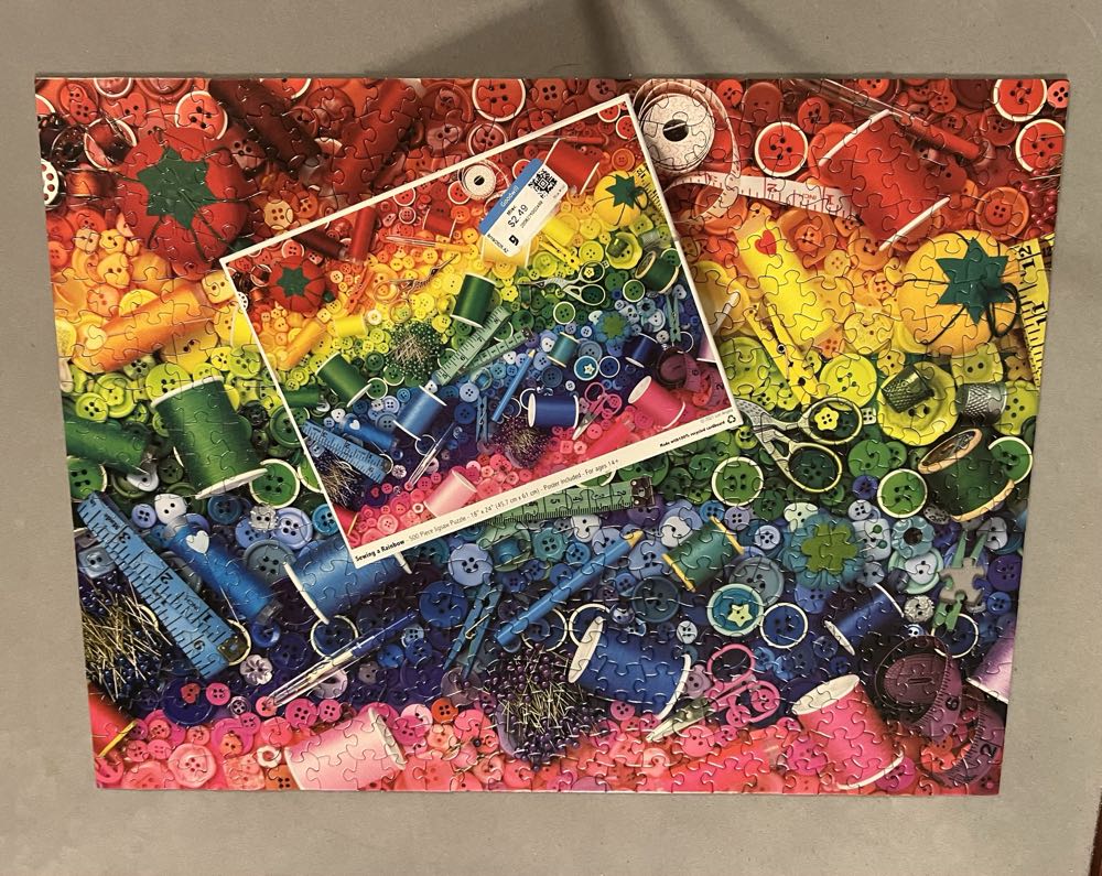 Sewing a Rainbow - Colorcraft puzzle collectible [Barcode 850019417685] - Main Image 3
