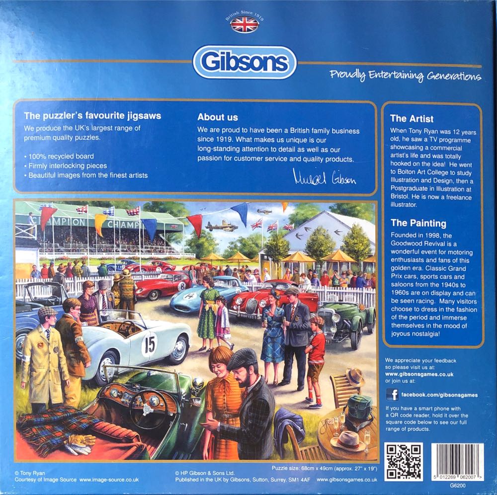 Glory Days, The - Gibsons puzzle collectible [Barcode 5012269062007] - Main Image 3