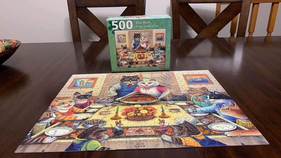 Feline Family Feast - LeapYear puzzle collectible - Main Image 2