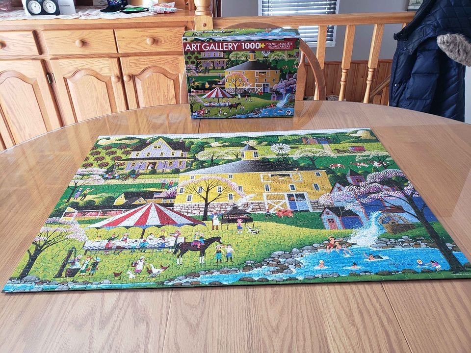 BBQ At The Roundbarn - Art Gallery puzzle collectible - Main Image 1