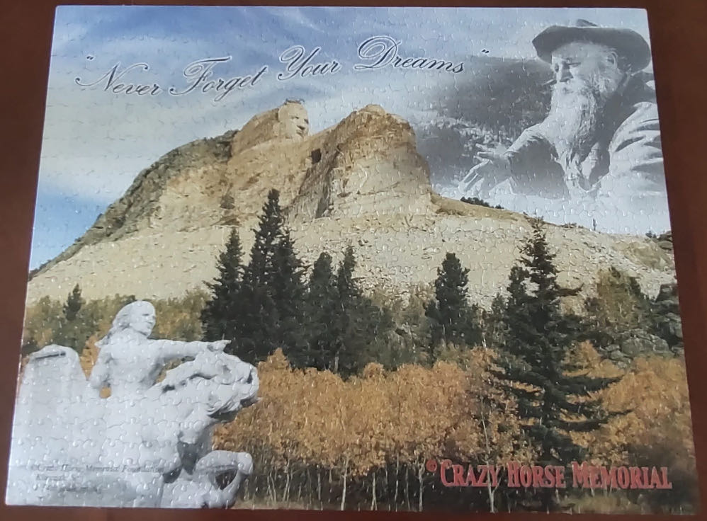 Never Forget Your Dreams-Crazy Horse Memorial*-NEW! - White Mountain Puzzles puzzle collectible [Barcode 724819255757] - Main Image 3