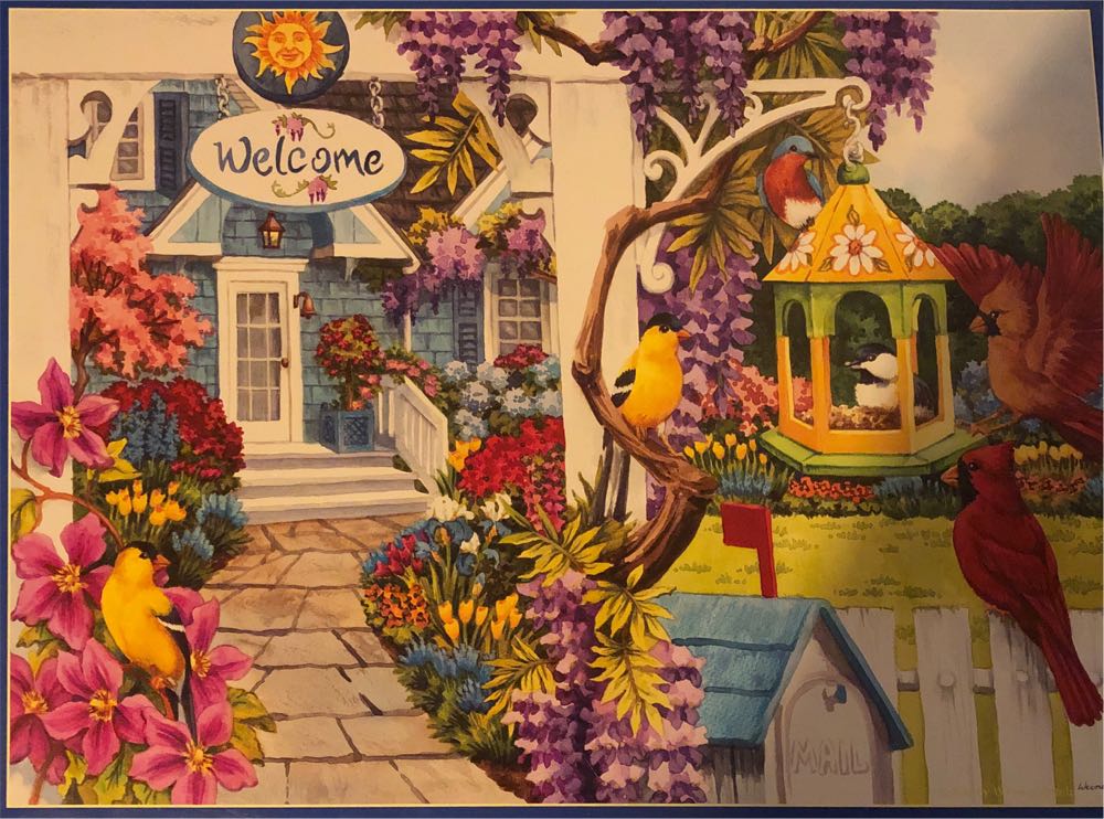 Wisteria Cottage - SunsOut puzzle collectible [Barcode 796780629394] - Main Image 2