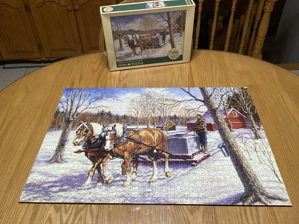 Collecting The sap - Cobble Hill puzzle collectible [Barcode 625012516037] - Main Image 4