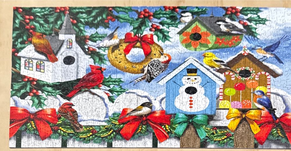 Winter Backyard - SunsOut puzzle collectible [Barcode 796780630994] - Main Image 2
