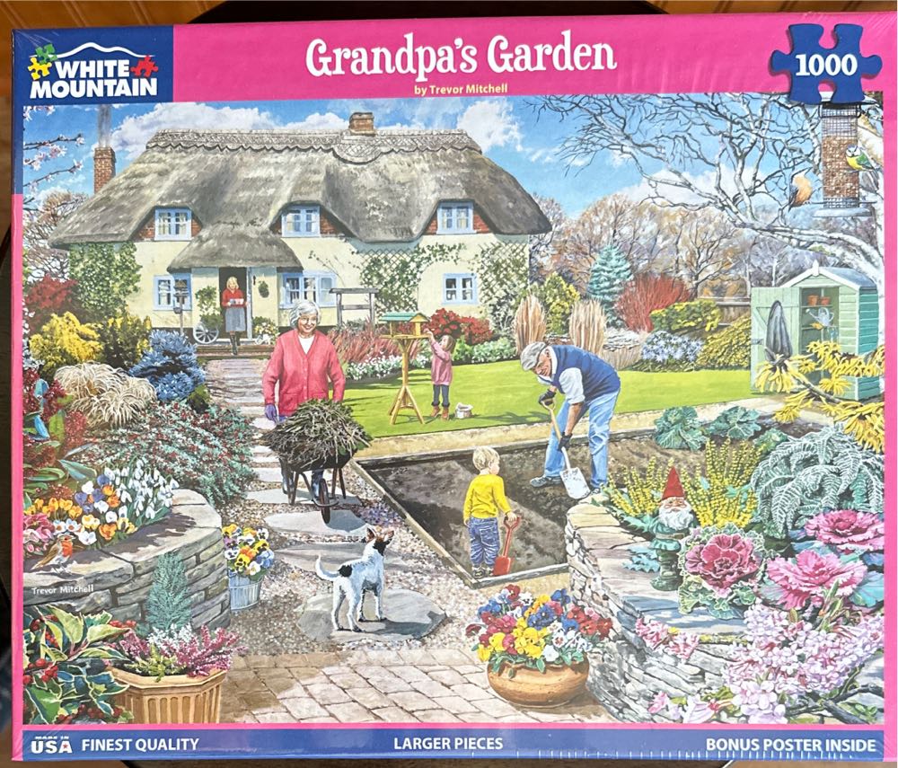 Grandpa’s Garden #2 - White Mountain puzzle collectible [Barcode 724819266401] - Main Image 2