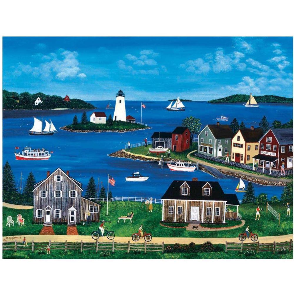 A Cove in Summer - Ravensburger puzzle collectible [Barcode 4005556135233] - Main Image 2