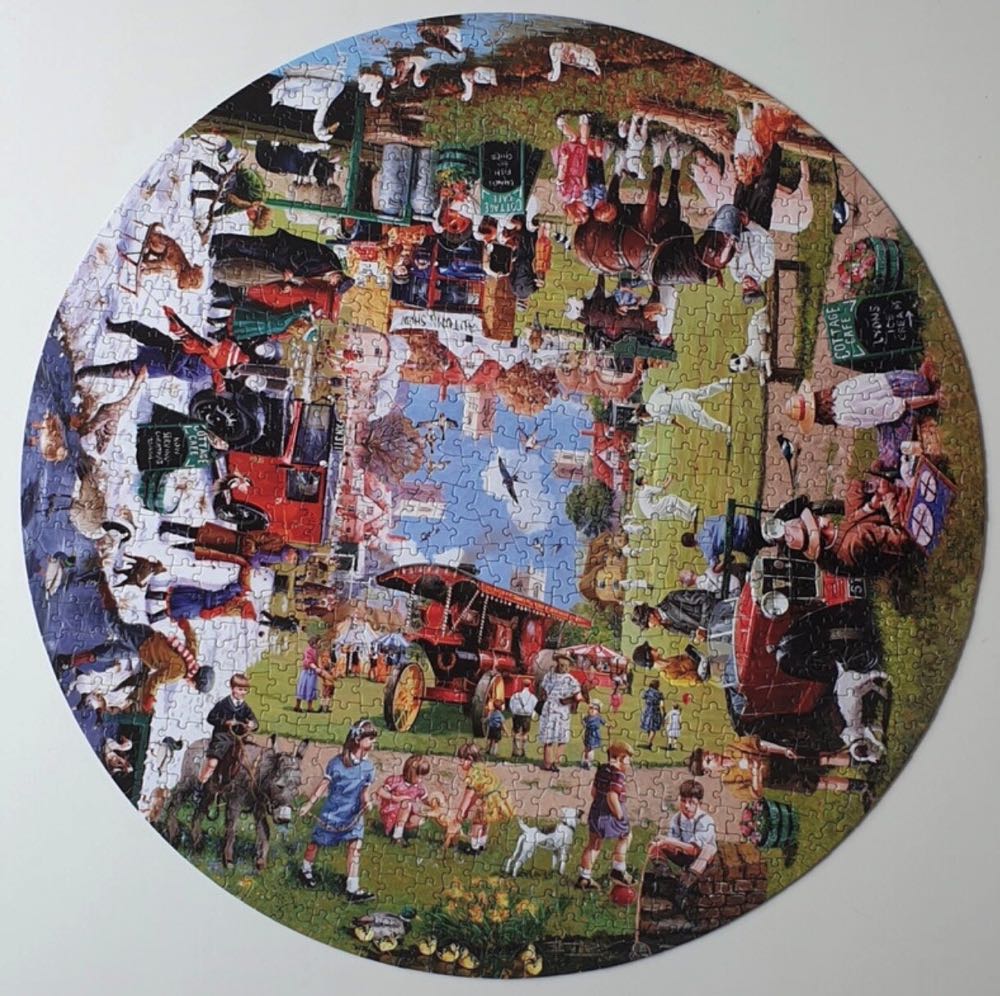 Four Seasons On The Green 🔴 - SunsOut puzzle collectible [Barcode 796780133358] - Main Image 3