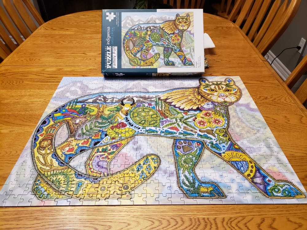 Couger Indegineous - Indigenous Art puzzle collectible - Main Image 2