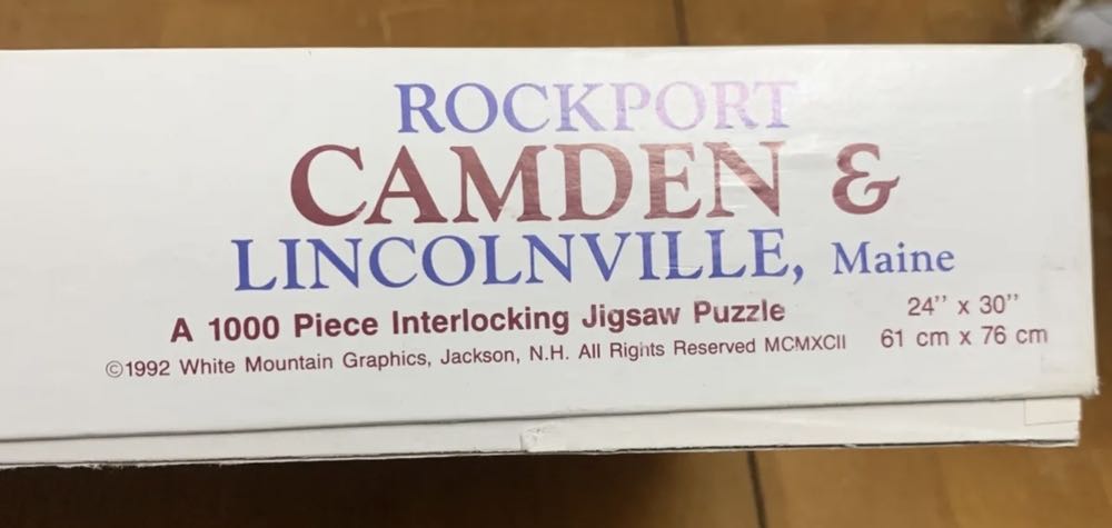 Rockport Camden Lincolnville Maine - White Mountain Puzzles puzzle collectible - Main Image 2