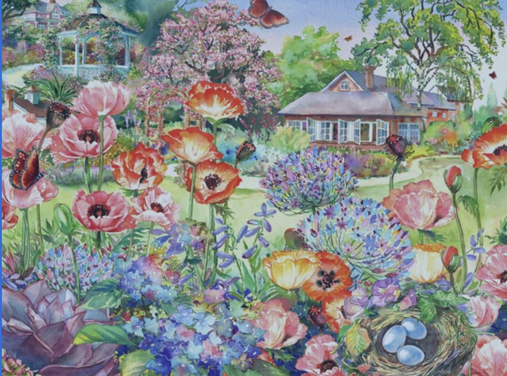 Blooming Garden - Schmidt Puzzle puzzle collectible [Barcode 4001504589752] - Main Image 2