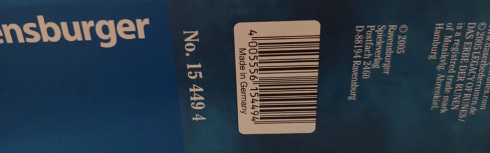 Legacy Of Runes - Ravensburger puzzle collectible [Barcode 4005556154494] - Main Image 4