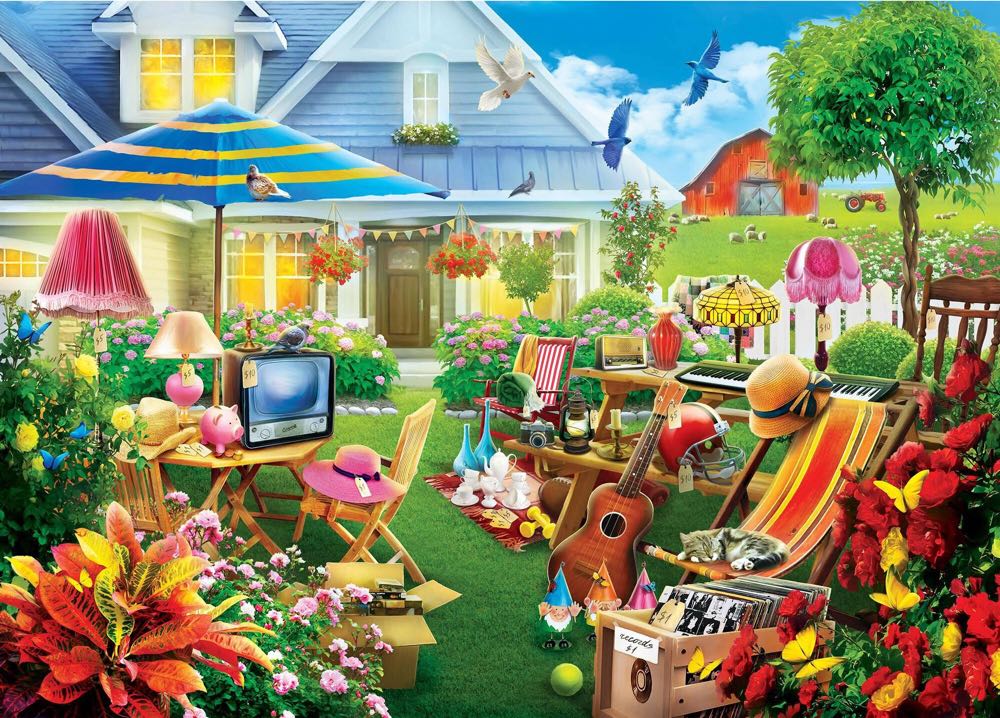 Yard Sale Day - Masterpieces, Inc. puzzle collectible [Barcode 705988821288] - Main Image 2