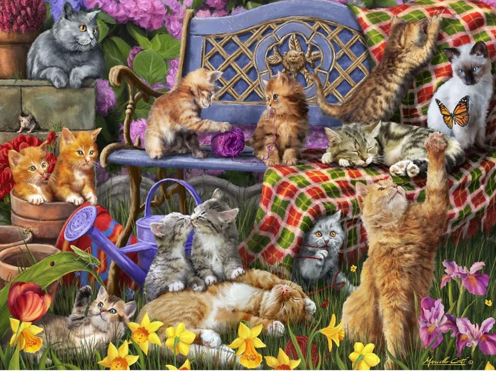 Cats Galore -From Stephanie - Vermont Christmas Company puzzle collectible [Barcode 819273023902] - Main Image 2