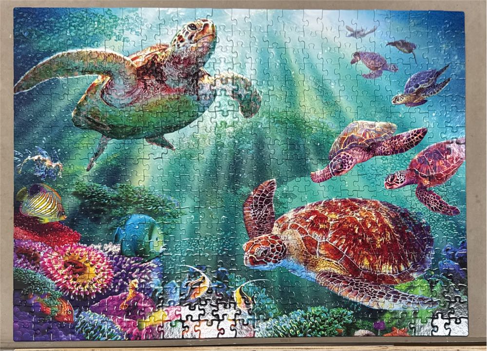 Turtle Voyage - SunsOut puzzle collectible [Barcode 796780708686] - Main Image 3