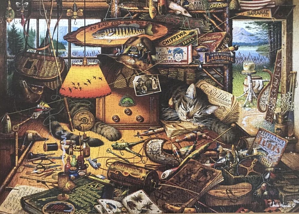 Charles Wysocki: Max in the Adirondack Mountains - Schmidt puzzle collectible [Barcode 4001504599942] - Main Image 3