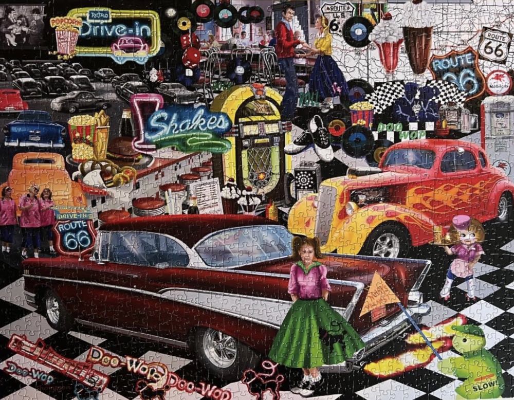 Doo-Wop - SunsOut puzzle collectible [Barcode 796780582484] - Main Image 3