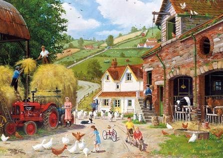 Tea at the Farm - Gibsons puzzle collectible [Barcode 5012269030600] - Main Image 2