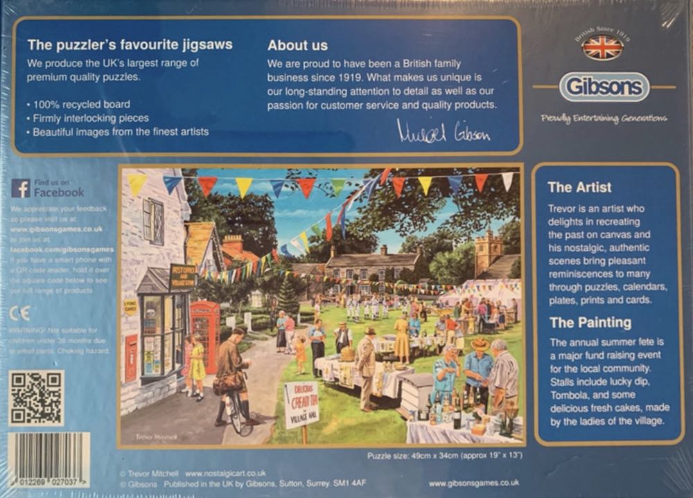 The Village Fete - Gibsons puzzle collectible [Barcode 5012269027037] - Main Image 2