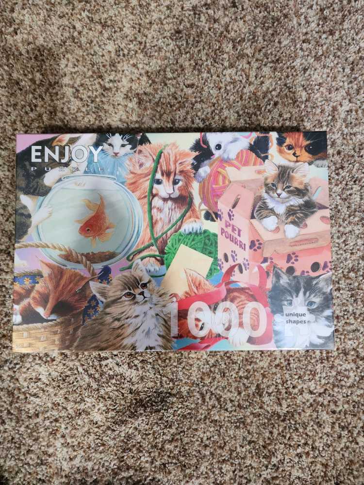 Curious Cats - Enjoy Puzzle puzzle collectible [Barcode 5949194018987] - Main Image 2