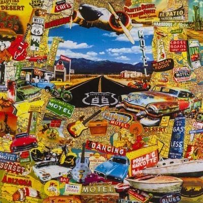 On the Route (66) - SunsOut puzzle collectible [Barcode 796780300521] - Main Image 3