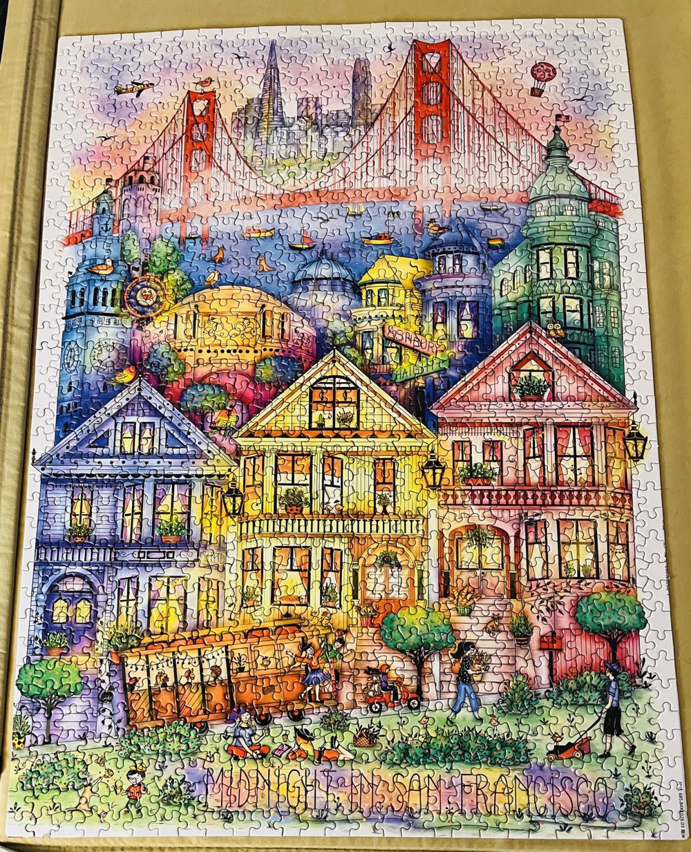 Midnight in San Francisco - KI Puzzles puzzle collectible [Barcode 773392026667] - Main Image 2