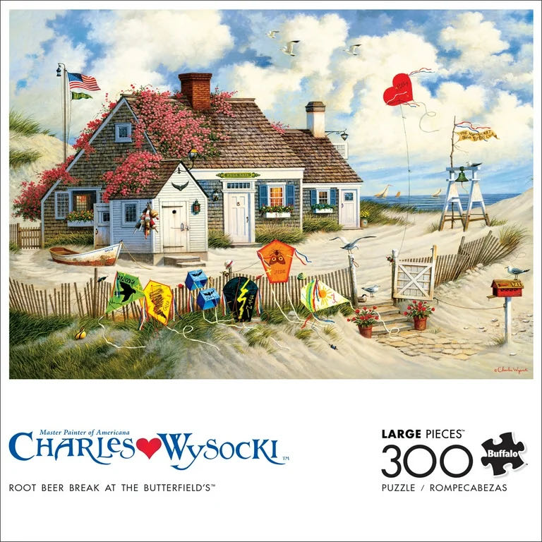 Root Beer Break at the Butterfields - Buffalo Games puzzle collectible - Main Image 2