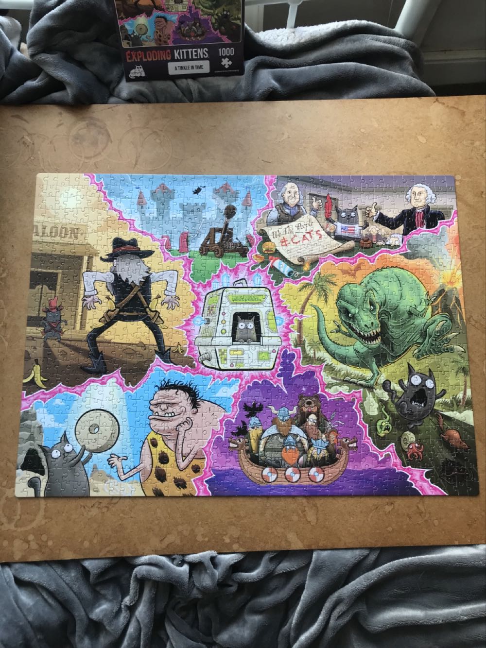 A Tinkle In Time - Exploding Kittens puzzle collectible [Barcode 810083042961] - Main Image 2