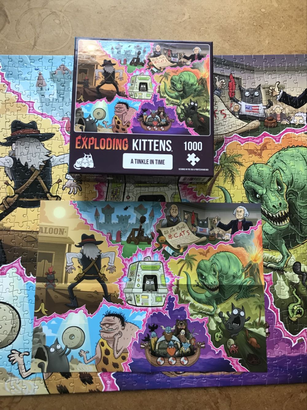 A Tinkle In Time - Exploding Kittens puzzle collectible [Barcode 810083042961] - Main Image 3