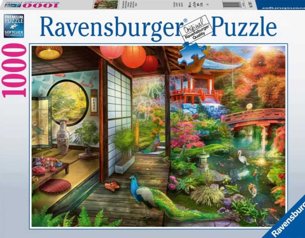 Japanese Garden Teahouse - Ravensburger 🇩🇪 puzzle collectible [Barcode 4005556174973] - Main Image 2