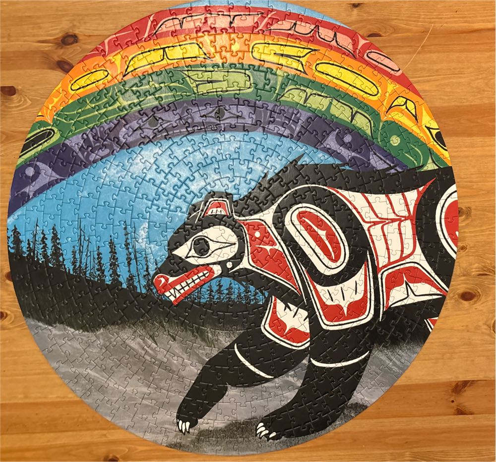 Rainbow Bear - Indigenous Art Puzzle puzzle collectible [Barcode 772665160053] - Main Image 2