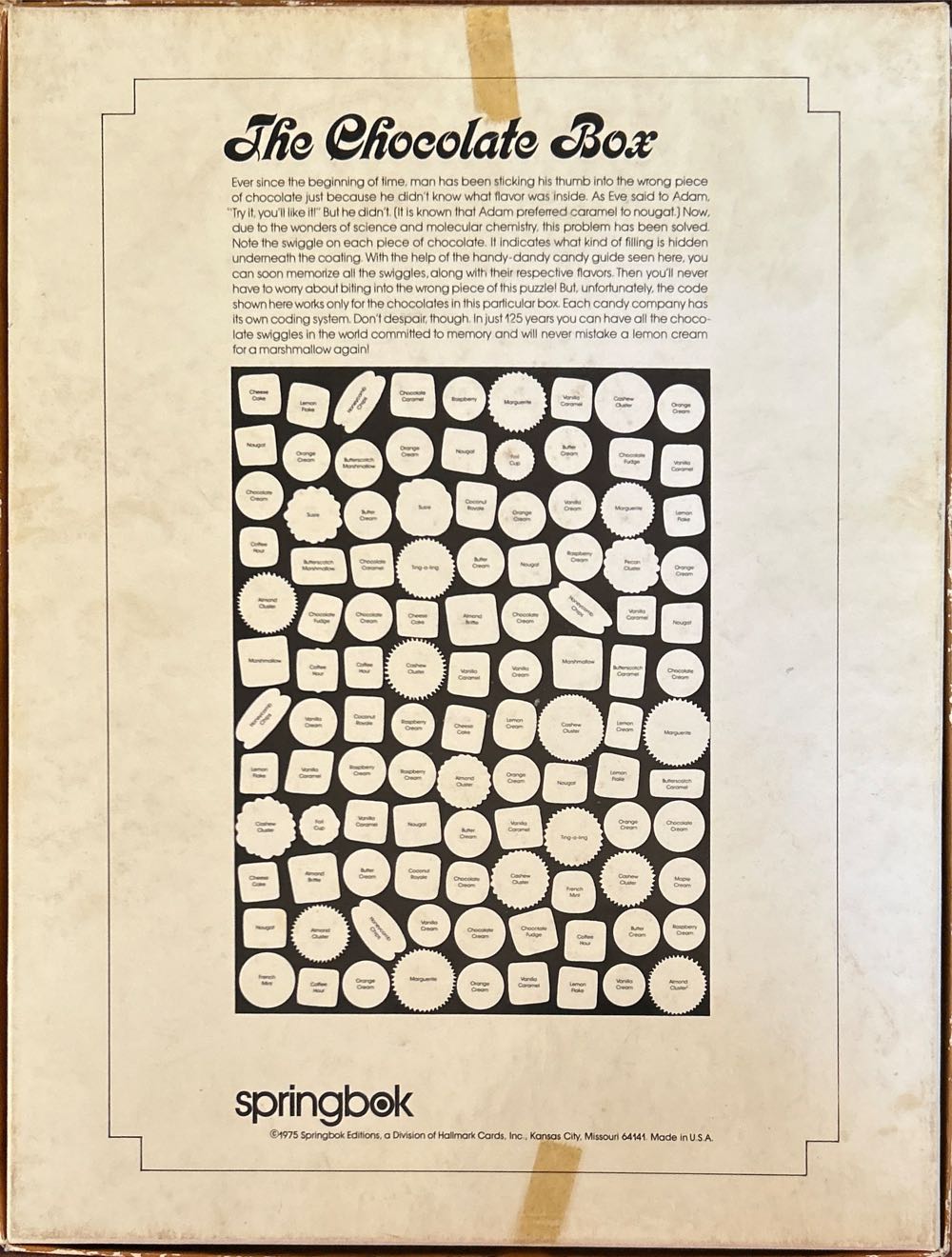 The Chocolate Box - Springbok puzzle collectible - Main Image 2