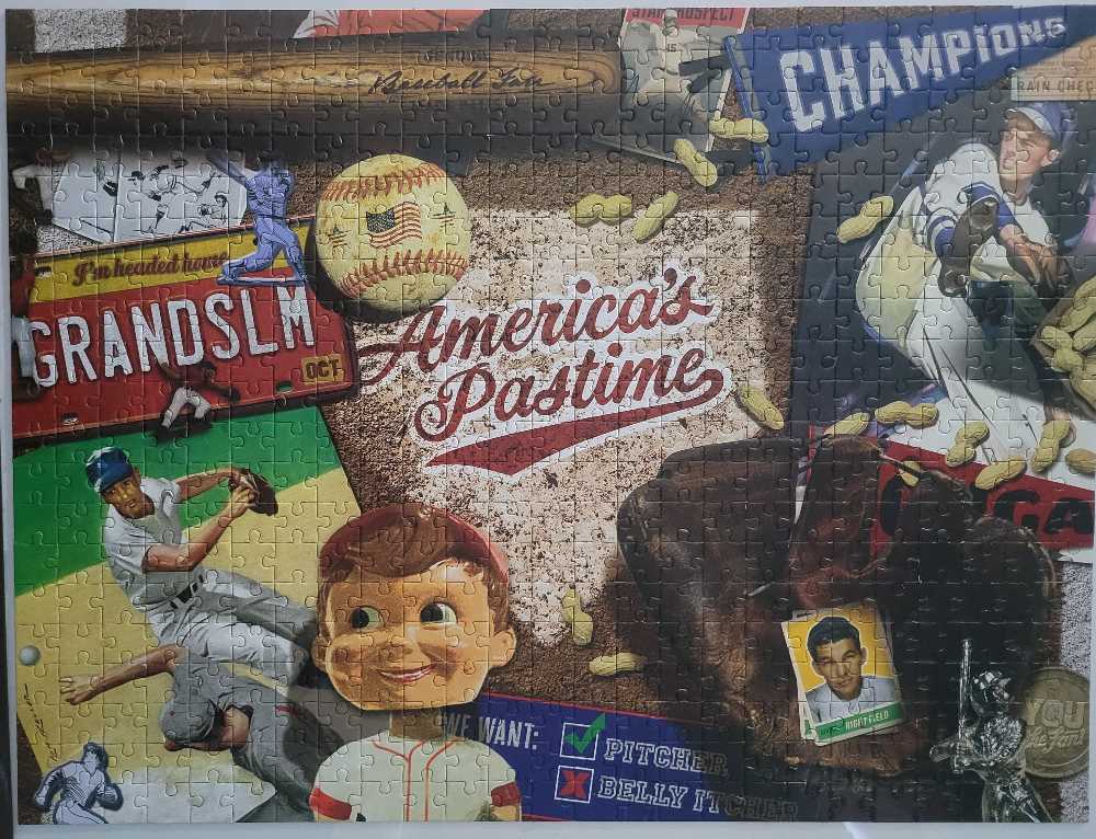 Youthefan Vintage Baseball Retro Series Puzzle 500-piece Multicolor - Retro Fan Puzzles puzzle collectible [Barcode 810030955313] - Main Image 2