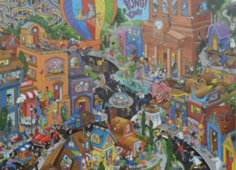 World in a Hurry - Gibsons puzzle collectible [Barcode 5012269070361] - Main Image 2