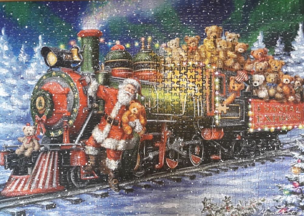 ⬜️Santa’s Polar Express (Verkocht) - King puzzle collectible [Barcode 8710125056814] - Main Image 3