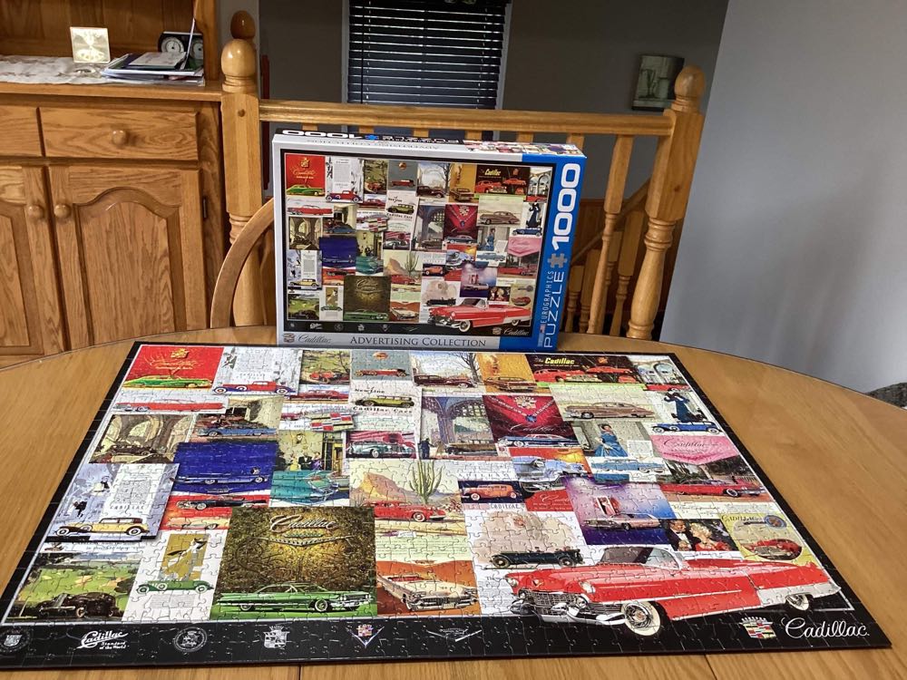 Vintage Car Ads Cadillac - Eurographics puzzle collectible [Barcode 628136607575] - Main Image 2