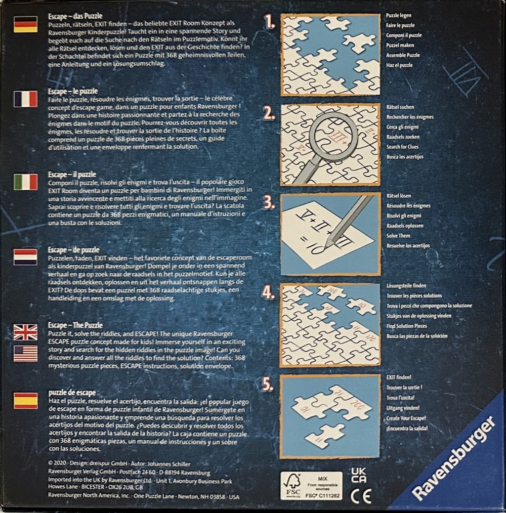 Escape Kids: Jungle Journey - Ravensburger puzzle collectible [Barcode 4005556129348] - Main Image 2