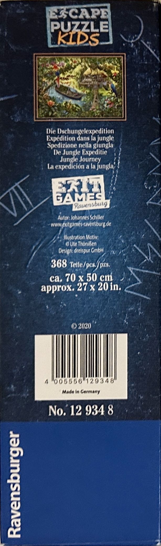 Escape Kids: Jungle Journey - Ravensburger puzzle collectible [Barcode 4005556129348] - Main Image 3