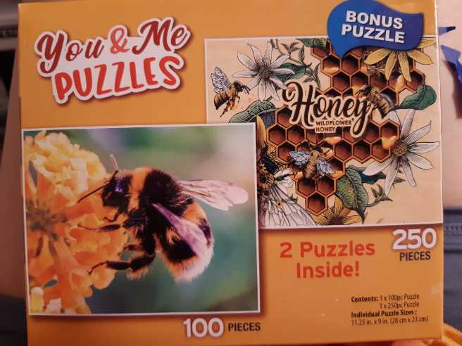 Fuzzy Bumblebees & Save The Bees  - CraZArt puzzle collectible [Barcode 639277886521] - Main Image 3