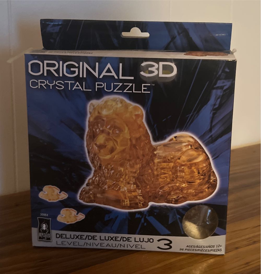 Bepuzzled Original 3d Crystal Puzzle Deluxe Lion Fun Yet Challenging Brain Teaser That Will Test Your Skills And Imagination For Ages 12  puzzle collectible [Barcode 023332309641] - Main Image 2