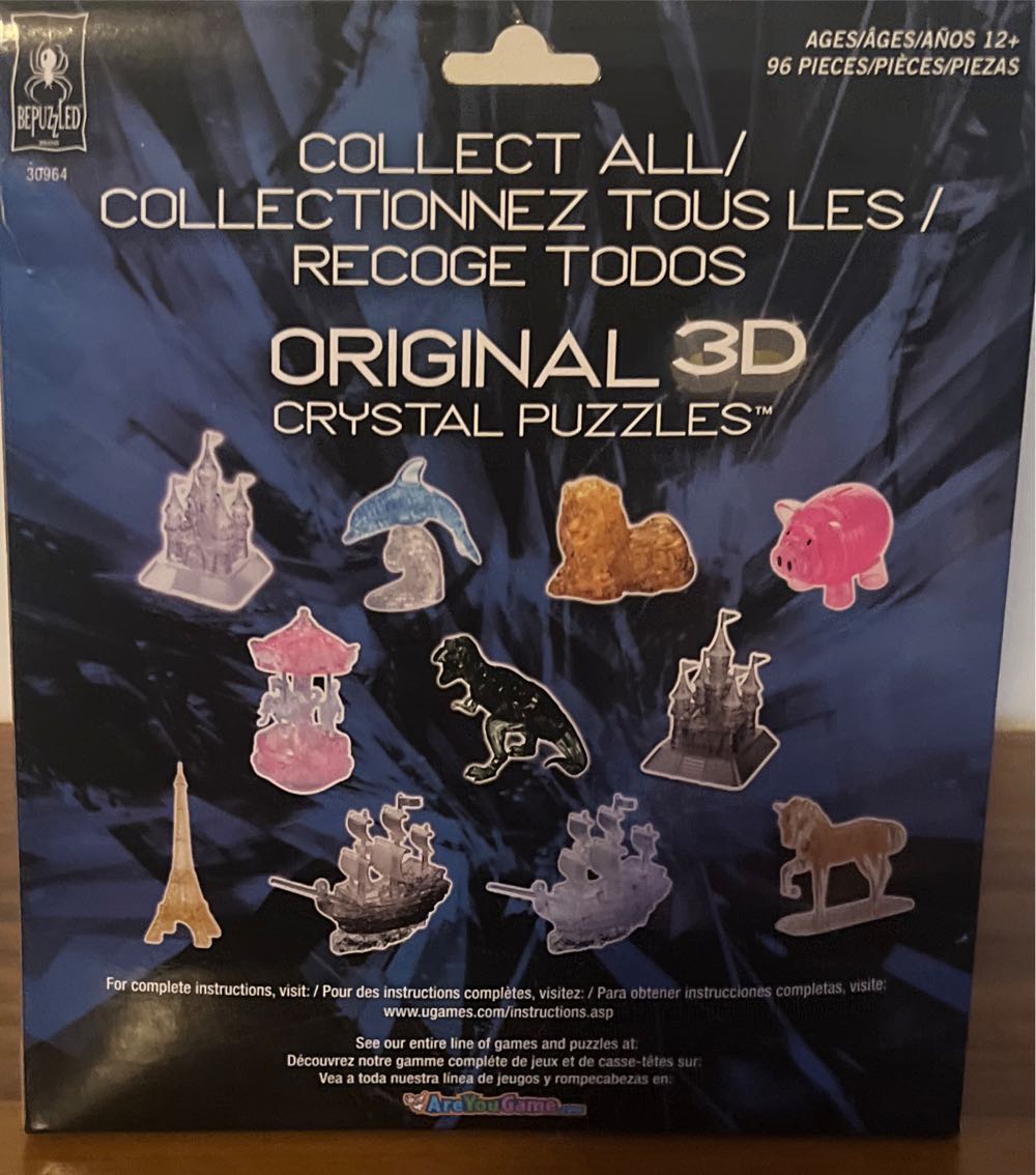 Bepuzzled Original 3d Crystal Puzzle Deluxe Lion Fun Yet Challenging Brain Teaser That Will Test Your Skills And Imagination For Ages 12  puzzle collectible [Barcode 023332309641] - Main Image 3