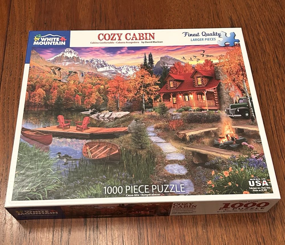 Cozy Cabin - White Mountain Puzzles puzzle collectible [Barcode 724819259434] - Main Image 3