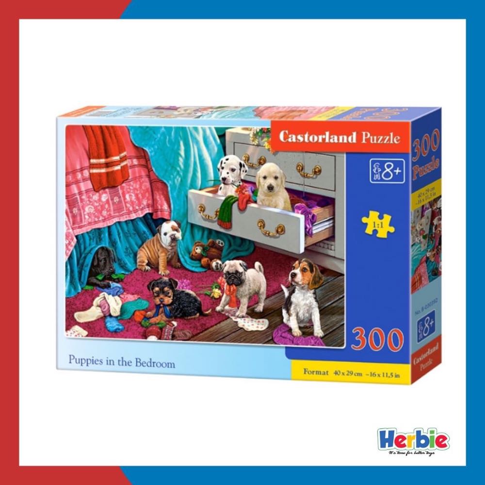 Puppies in the Bedroom 🟦 - Castorland puzzle collectible [Barcode 5904438030392] - Main Image 4